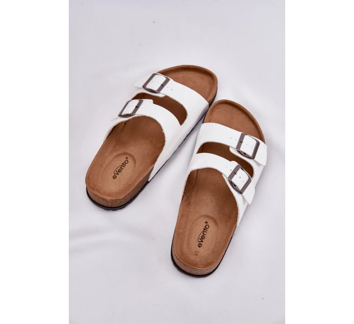 Dámské Pantofle Na Platformě S Přezkami Bílé model 21694124 - EVENTO