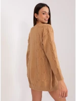 Sweter AT SW model 18909364 camelowy - FPrice