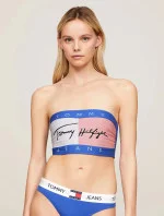 Dámsky top UW0UW05151 C6H modrá a biela - Tommy Hilfiger
