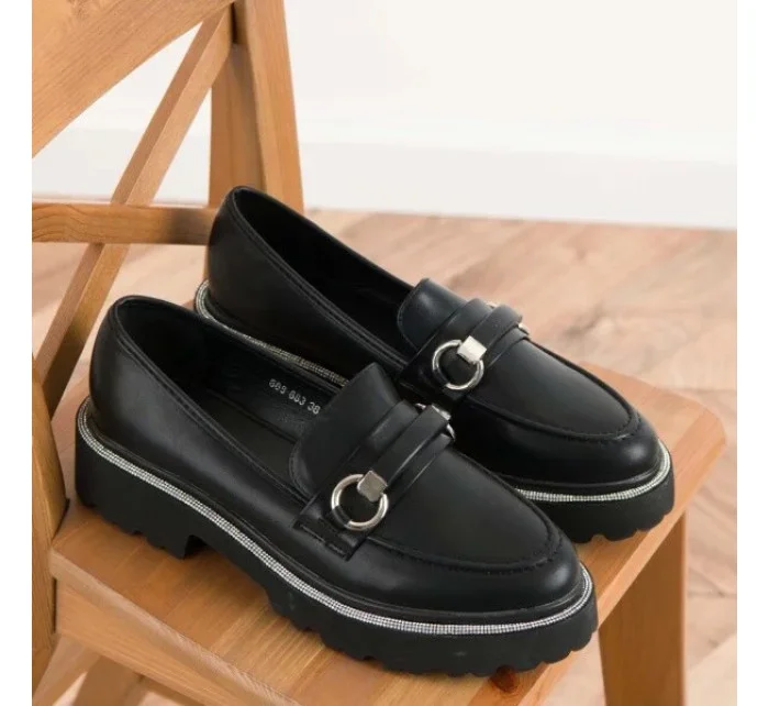 Dámske mokasíny 888-883 Black - kolekcia Sixth Sens