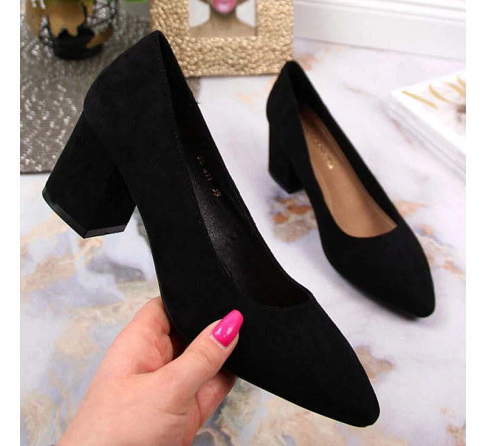 Dámské lodičky model 22097964 černé Sergio Leone - SWEET SHOES