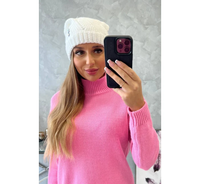 Dámska čiapka Klarysa K394 biela Dámska čiapka Klarysa K394 biela