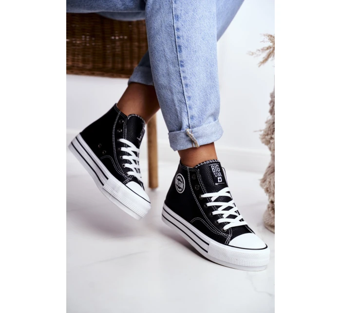 Trampki Damskie Big Star Czarne GG274012