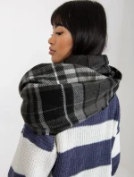 Tunelový šál AT KM 1402.20 čiernobiela