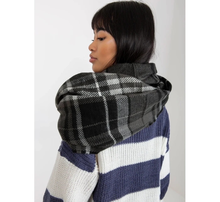 Tunelový šál AT KM 1402.20 čiernobiela