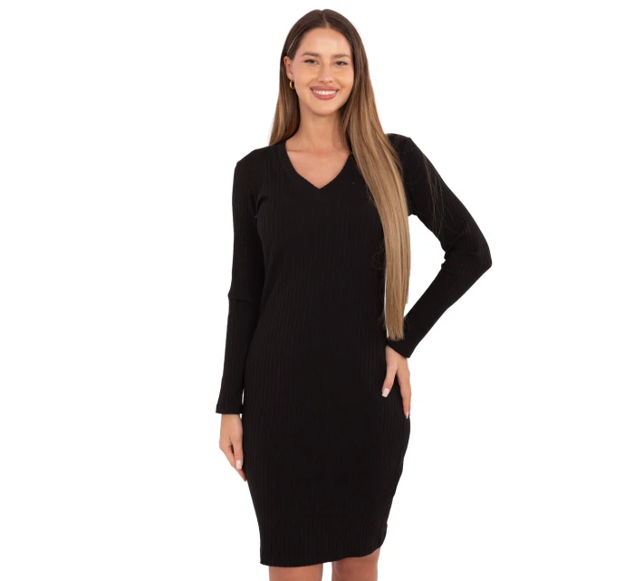 Sukienka RV SK model 21768564 czarny - FPrice Sukienka RV SK model 21768564 czarny - FPrice