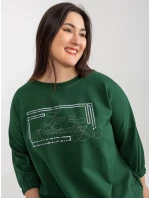 Tunika RV TU model 18617581 ciemny zielony - FPrice Tunika RV TU model 18617581 ciemny zielony - FPrice