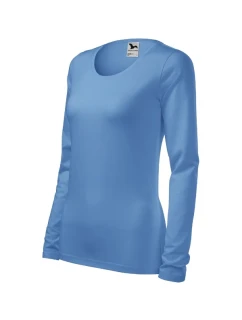 Štíhle tričko pre ženy nebesky modré