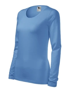 Štíhle tričko pre ženy nebesky modré