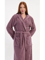 Dámsky dlhý župan s kapucňou Heather