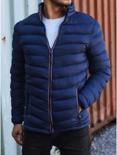 Pánska prechodná prešívaná bunda tmavomodrá TX4934