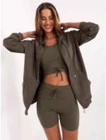 komplet damski basic khaki model 21224465 - Factory Price komplet damski basic khaki model 21224465 - Factory Price