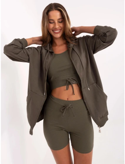 komplet damski basic khaki model 21224465 - Factory Price komplet damski basic khaki model 21224465 - Factory Price