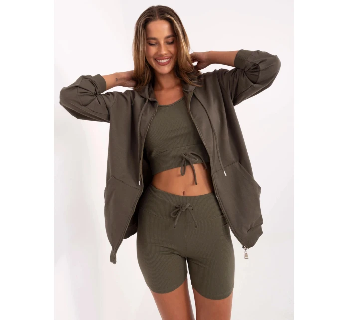 komplet damski basic khaki model 21224465 - Factory Price komplet damski basic khaki model 21224465 - Factory Price