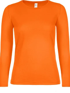 B&C #E150 LSL /women Dámske tričko s dlhým rukávom 01.006T oranžové