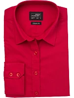 JN 677 Popelínová halenka s dlouhým rukávem model 22436615 red - Daiber JN 677 Popelínová halenka s dlouhým rukávem model 22436615 red - Daiber