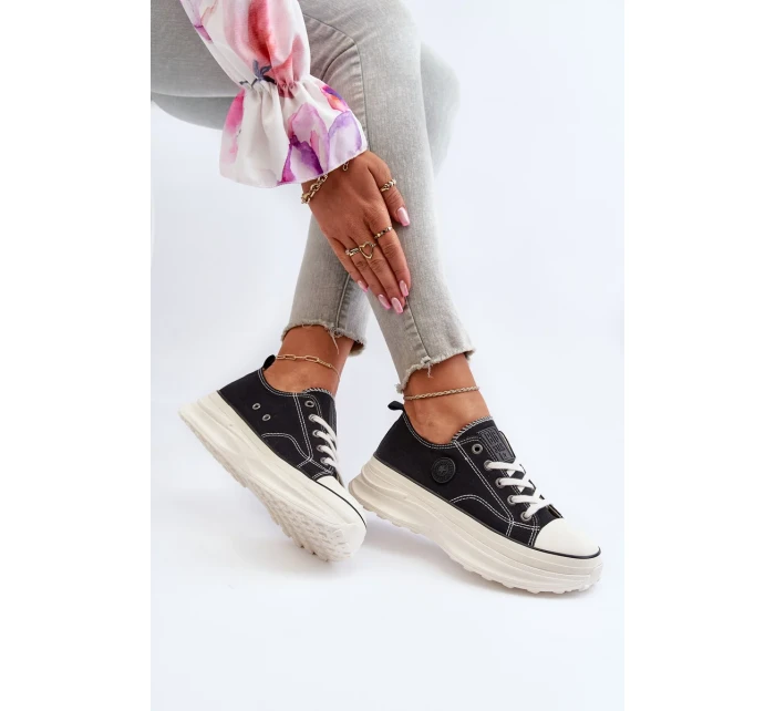 Dámske tenisky na pevnej podrážke Big Star Black