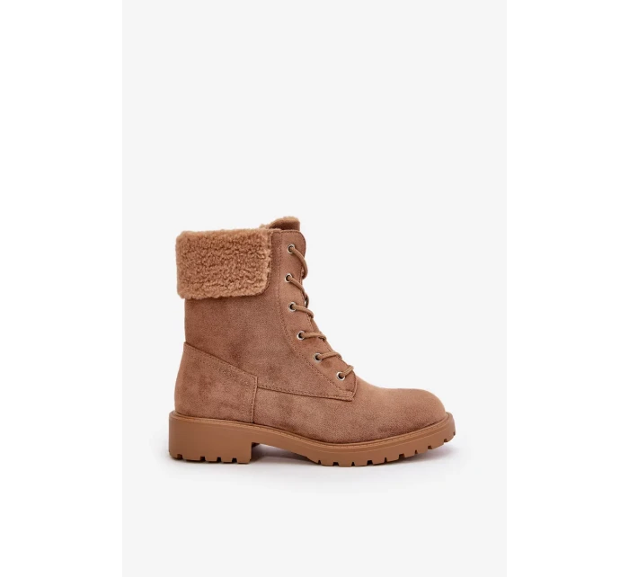 Dámske zateplené členkové topánky Workery Zippered Brown Mivael Dámske zateplené členkové topánky Workery Zippered Brown Mivael