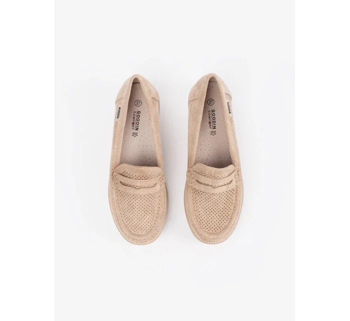 Krásne dámske hnedé mokasíny na platforme Krásne dámske hnedé mokasíny na platforme