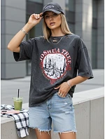 JOSHUA dámske tričko tmavosivé FashionStreet RY2630