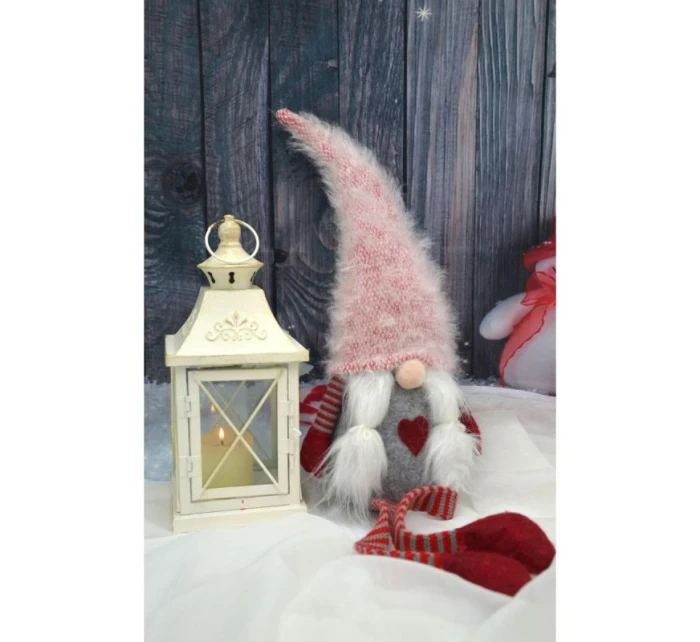 DÁMA ŠKRIATOK S HUŇATÝM KLOBÚKOM 45+36CM