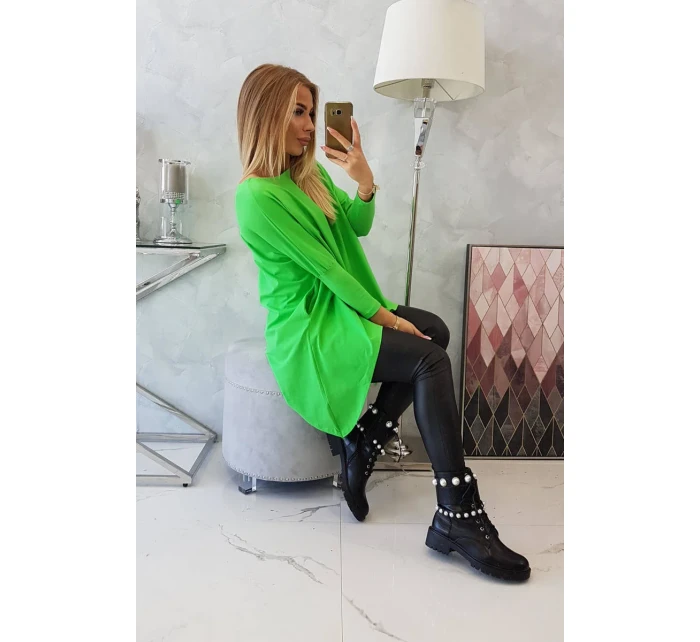 Oversize blúzka svetlo zelená