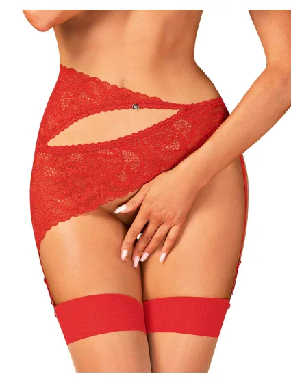 Elegantný podväzkový pás Atenica garter belt - Obsessive