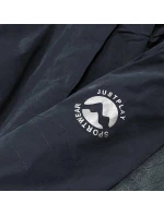 Čierna dámska zimná bunda so snehovým pásom (b2376)