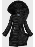 Čierna ľahká dámska prechodná bunda (b8058-1)