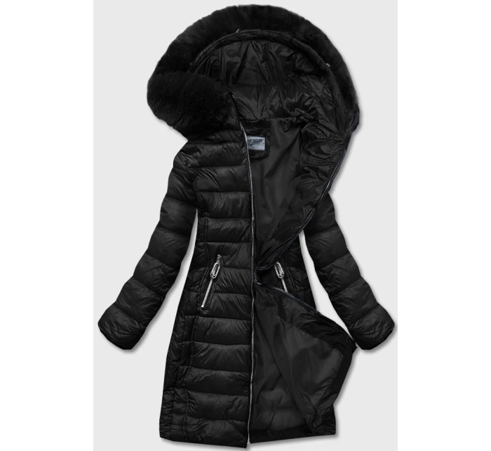 Čierna ľahká dámska prechodná bunda (b8058-1)