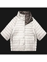 Dámska bunda s 3/4 rukávmi Goodlookin ecru/panther (M6-6308-12)