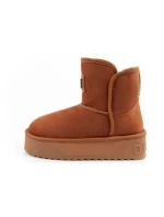 D.Franklin dámske snehové topánky zimné módne kožušinové zateplené topánky hnedé dámske