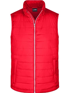 JN Pánská prošívaná vesta 02. red model 22530351 - Daiber