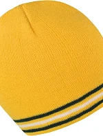 Result Headwear R 368X Pletená čiapka s kontrastnými pruhmi 28.368X zlatá/zelená-biela