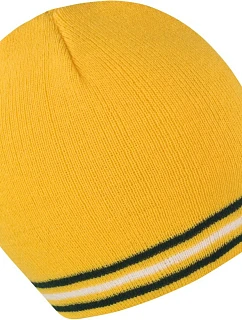 Result Headwear R 368X Pletená čiapka s kontrastnými pruhmi 28.368X zlatá/zelená-biela