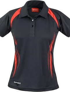S Dámské piqué polo 29. black/red model 22426349 - Spiro