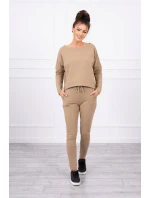 Souprava s oversize halenkou camel Souprava s oversize halenkou camel