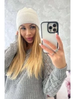 Tenká čepice Oliwia model 18750365 bílá - K-Fashion