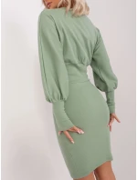 Sukienka RV SK model 18781064 pistacjowy - FPrice Sukienka RV SK model 18781064 pistacjowy - FPrice