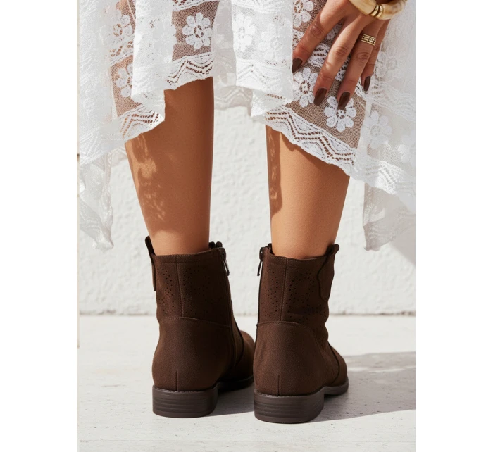 Botki damskie brązowe Dstreet model 21998269 - FashionStreet