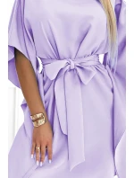 287-29 SOFIA Dámske motýlie šaty so zaväzovaním v páse - SEVEN 287-29 SOFIA Dámske motýlie šaty so zaväzovaním v páse - SEVEN