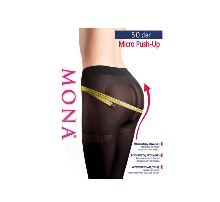 Dámske pančuchové nohavice Mona Micro Push-Up 50 deň 2-4