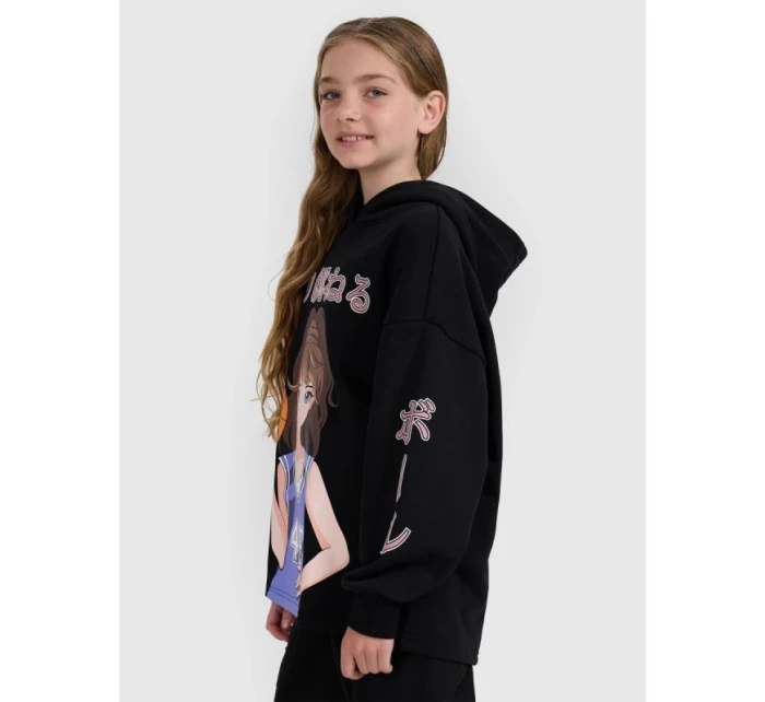 Dívčí mikina s kapucí model 21907197 - 4F