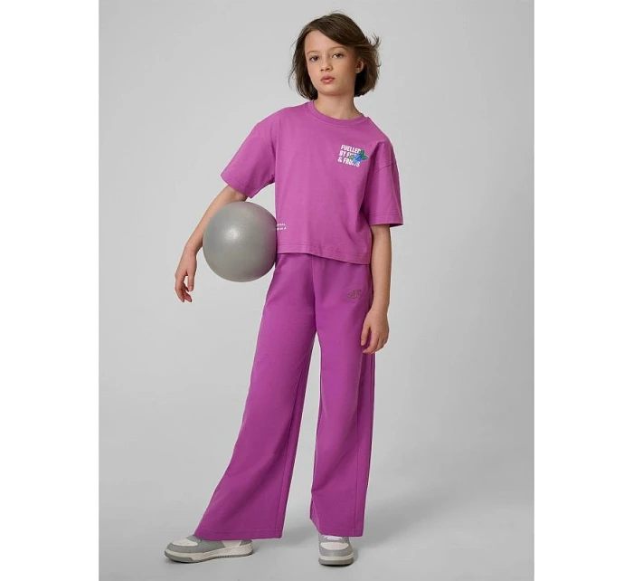 Dívčí volné tričko s potiskem model 22099331 - 4F