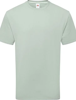 Tričko Fruit of the Loom Pure Cotton T z hrubej bio bavlny 16.1362, farba sage