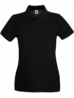 Fruit of the Loom Lady-Fit Premium Polo Dámske piqué polo 16.3030 čierne Fruit of the Loom Lady-Fit Premium Polo Dámske piqué polo 16.3030 čierne