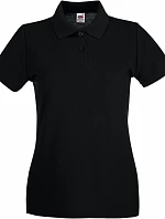 Fruit of the Loom Lady-Fit Premium Polo Dámske piqué polo 16.3030 čierne