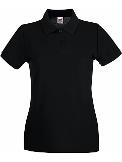 Fruit of the Loom Lady-Fit Premium Polo Dámske piqué polo 16.3030 čierne