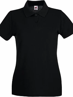 LadyFit Premium Polo Dámské piqué polo model 22442160 black - Fruit of the Loom