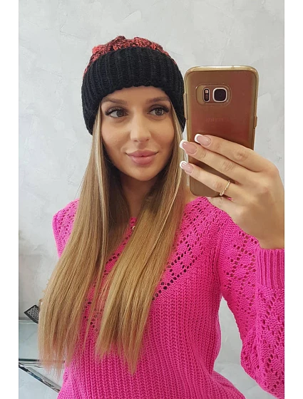 Dámská čepice s bambulí Abigail model 18751669 - K-Fashion
